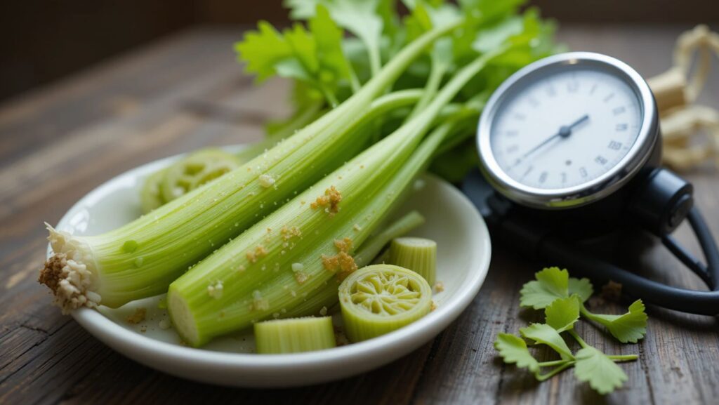Celery and blood pressure control