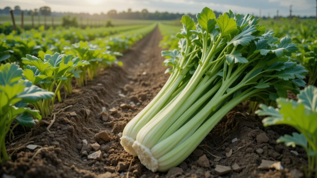Celery and organic farming