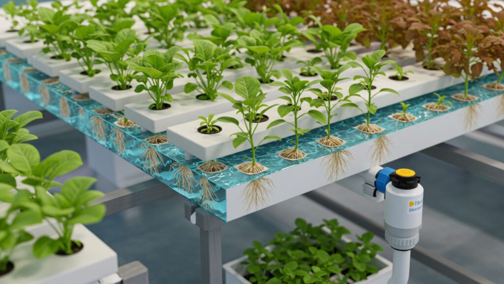 How hydroponic vegetables are grown without soil