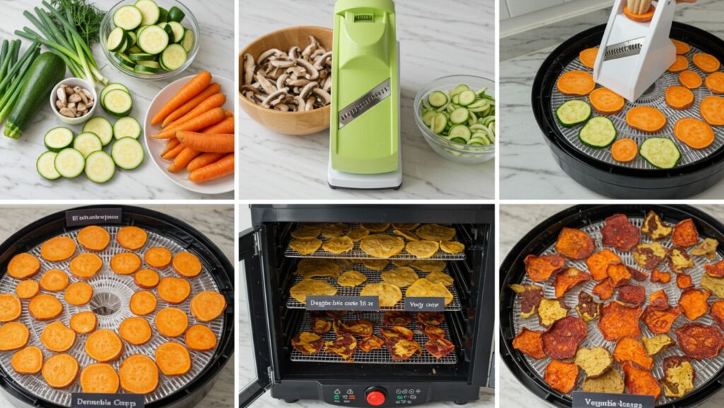 How to dehydrate vegetables for homemade snacks