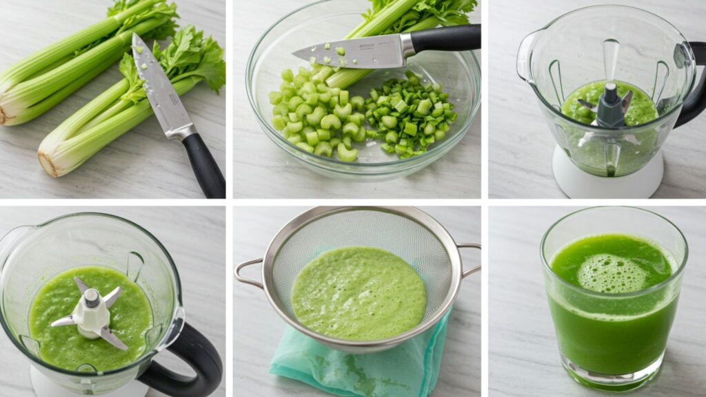 How to make celery juice without a juicer