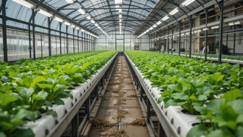 Hydroponic vegetable farming