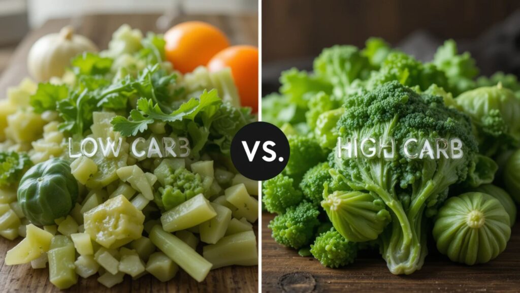 Low-carb vs. high-carb vegetables