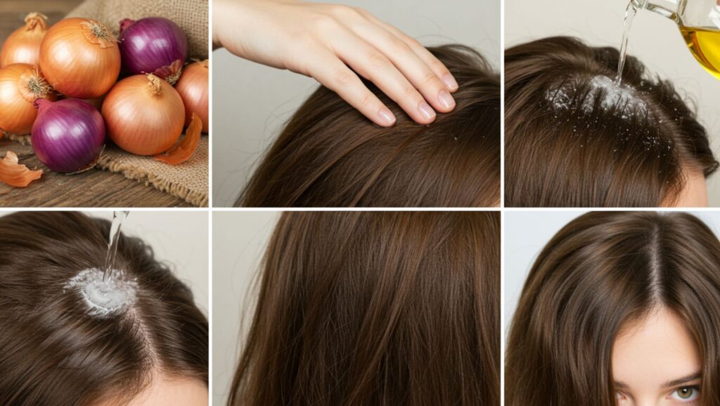 Onions for dandruff