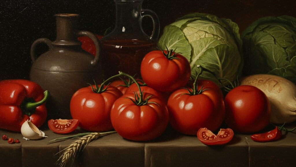 The history of tomatoes as a "forbidden" vegetable