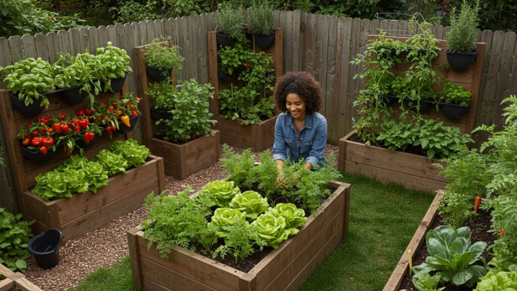 Vegetable gardening in small spaces