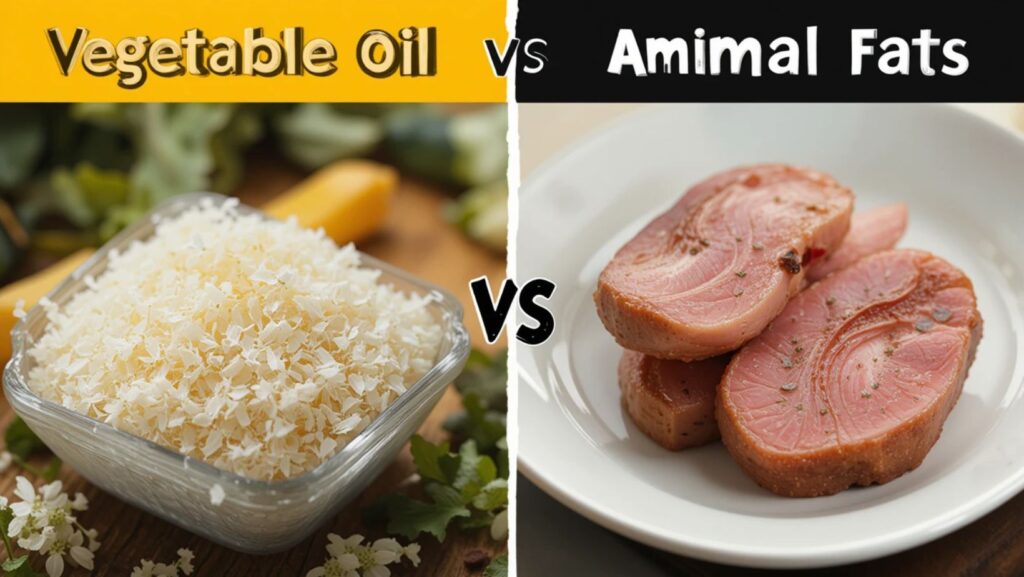 Vegetable oils vs. animal fats