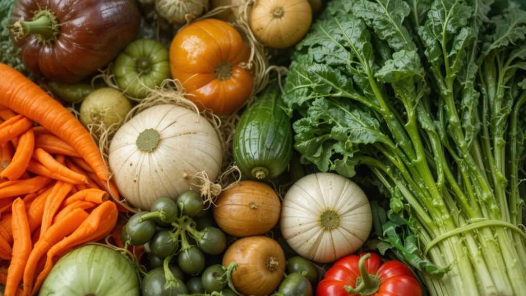Which vegetables have the highest fiber content
