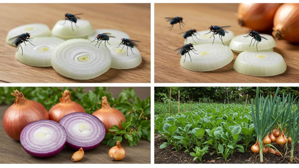 do onions repel insects