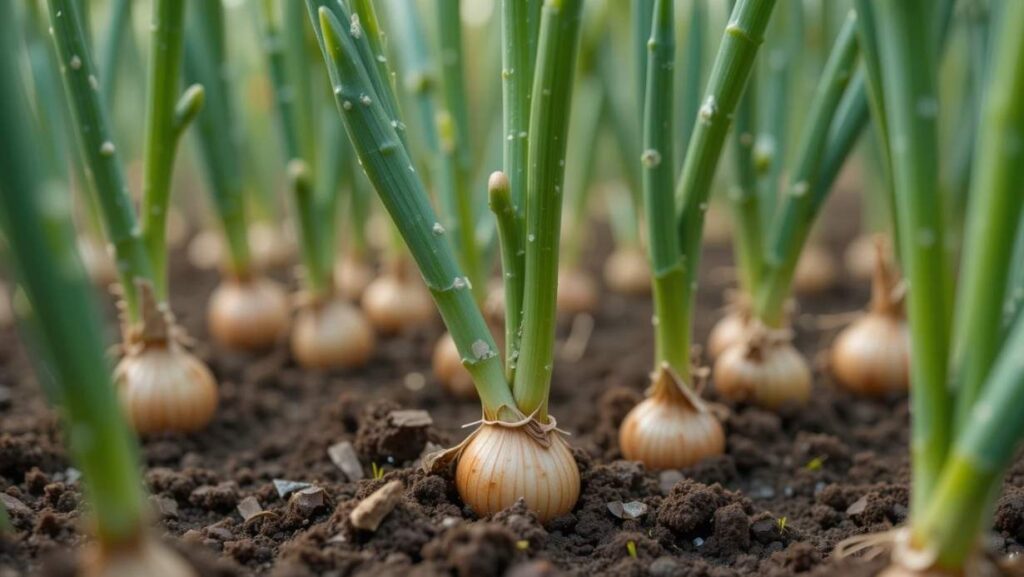 How onions grow