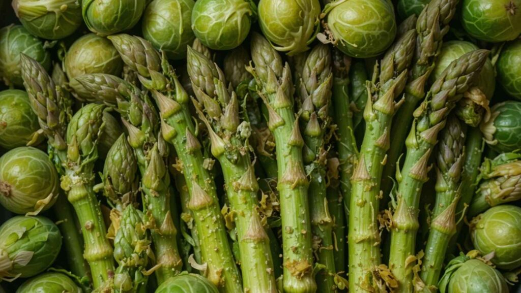 Asparagus or Brussels sprouts