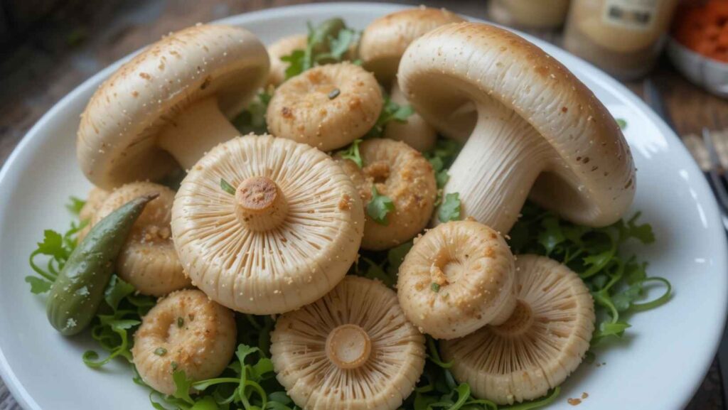 Button mushroom veg or non-veg