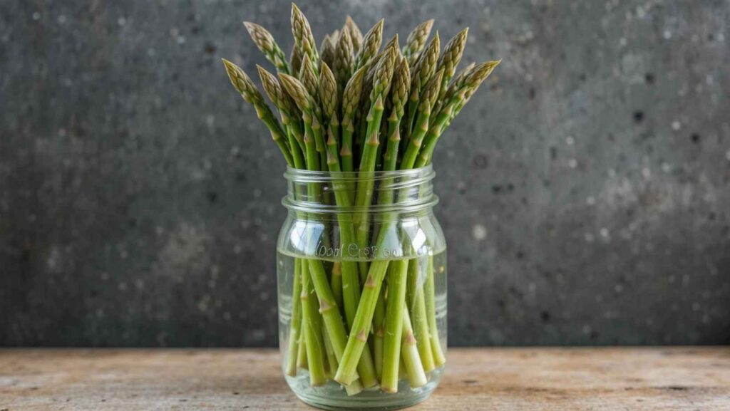Can you store asparagus in water like flowers