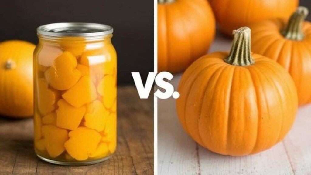 Canned pumpkin vs fresh pumpkin