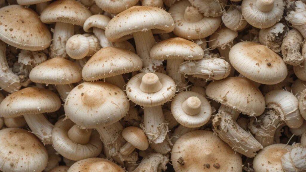 How many days button mushrooms can be stored