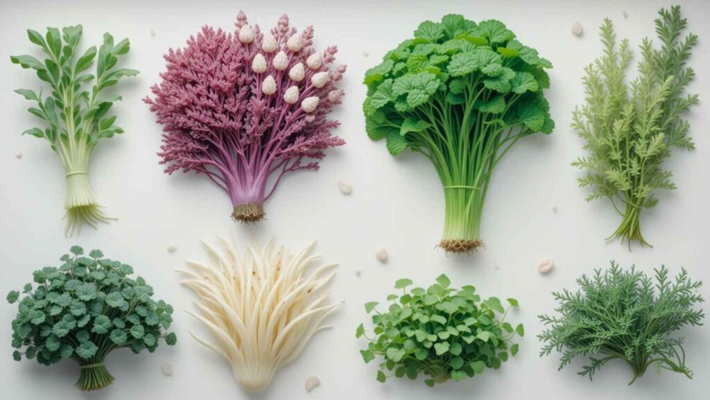 How many types of sea vegetables
