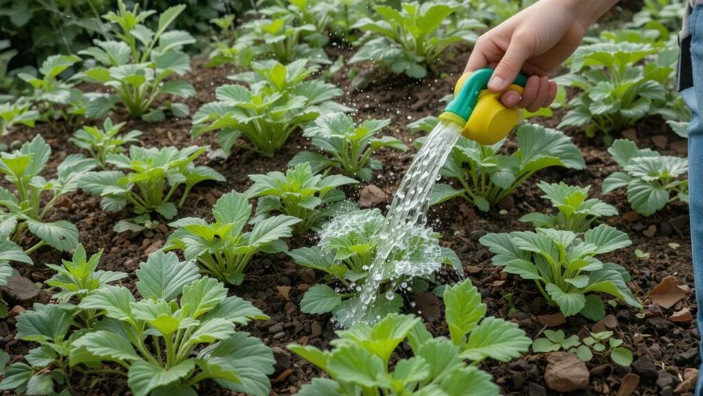 How often should vegetable plants be watered