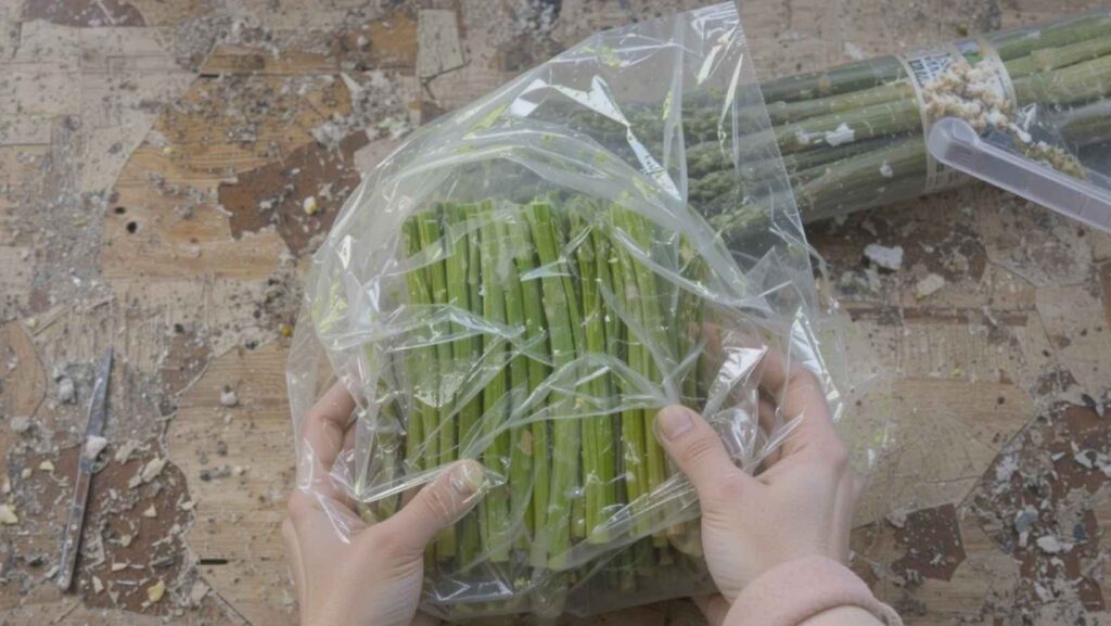 How to vacuum seal asparagus for preservation
