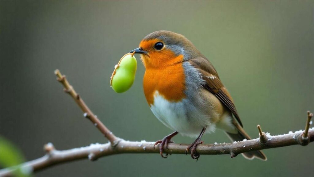 Snow peas for birds