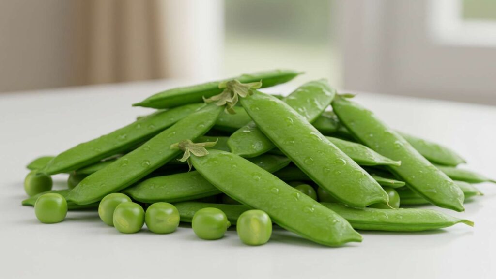 Snow peas for rabbits