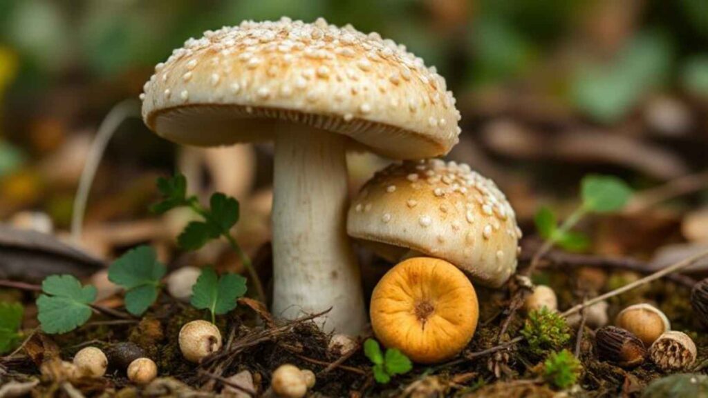 What nutrients are in button mushroom